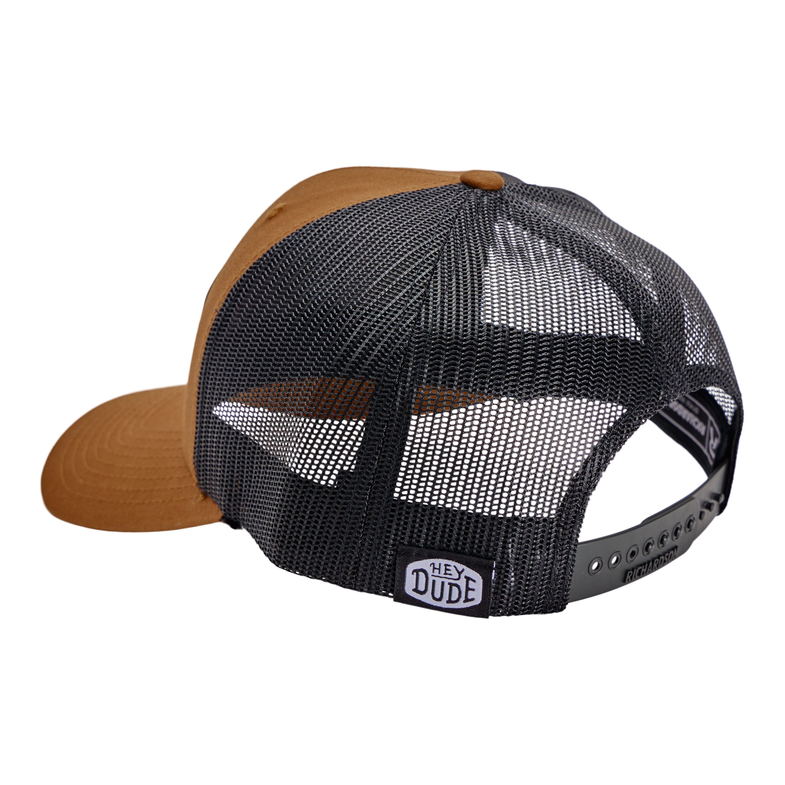 Leather Buckle Patch Trucker – Coyote Brown - Image 4