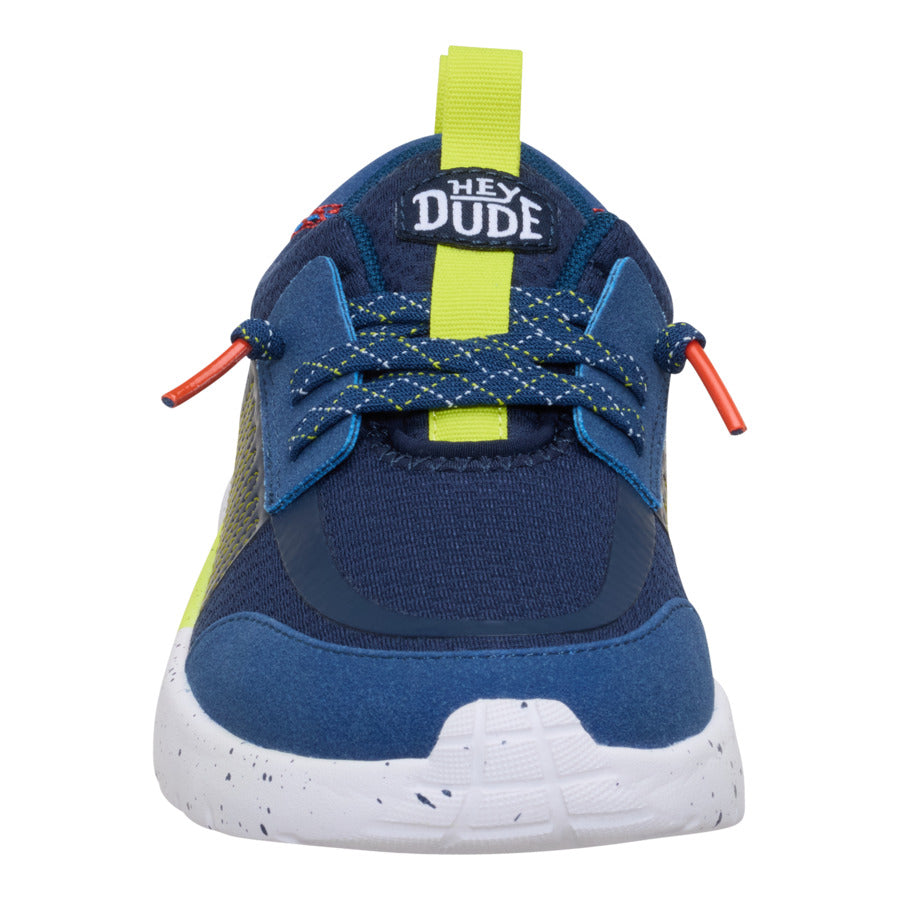 Sirocco Play Youth Sport Stripe – Navy/Lime - Image 4